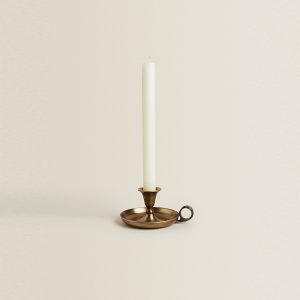 Brass Chamberstick Candle